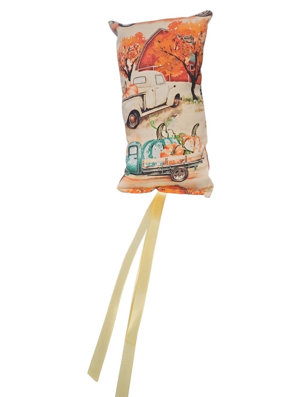Thanksgiving Harvest Fall Pumpkin Patch Pickuo Truck Farm Catnip Kicker Tassles